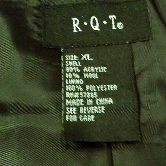 Plaid Jacket, R.Q.T, Size XL, Women’s Jacket, Plus Size Jacket, Oversize Jacket - Picture 15 of 15